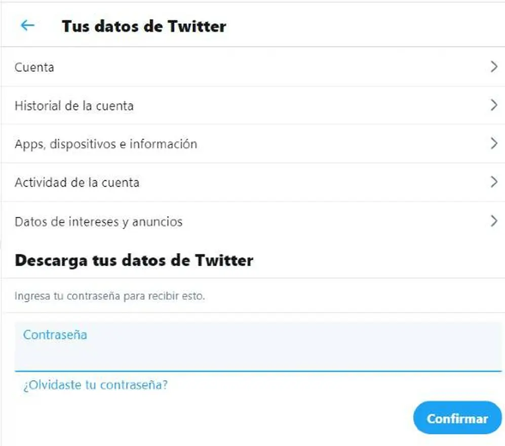 No es difícil obtener un archivo de tus datos
