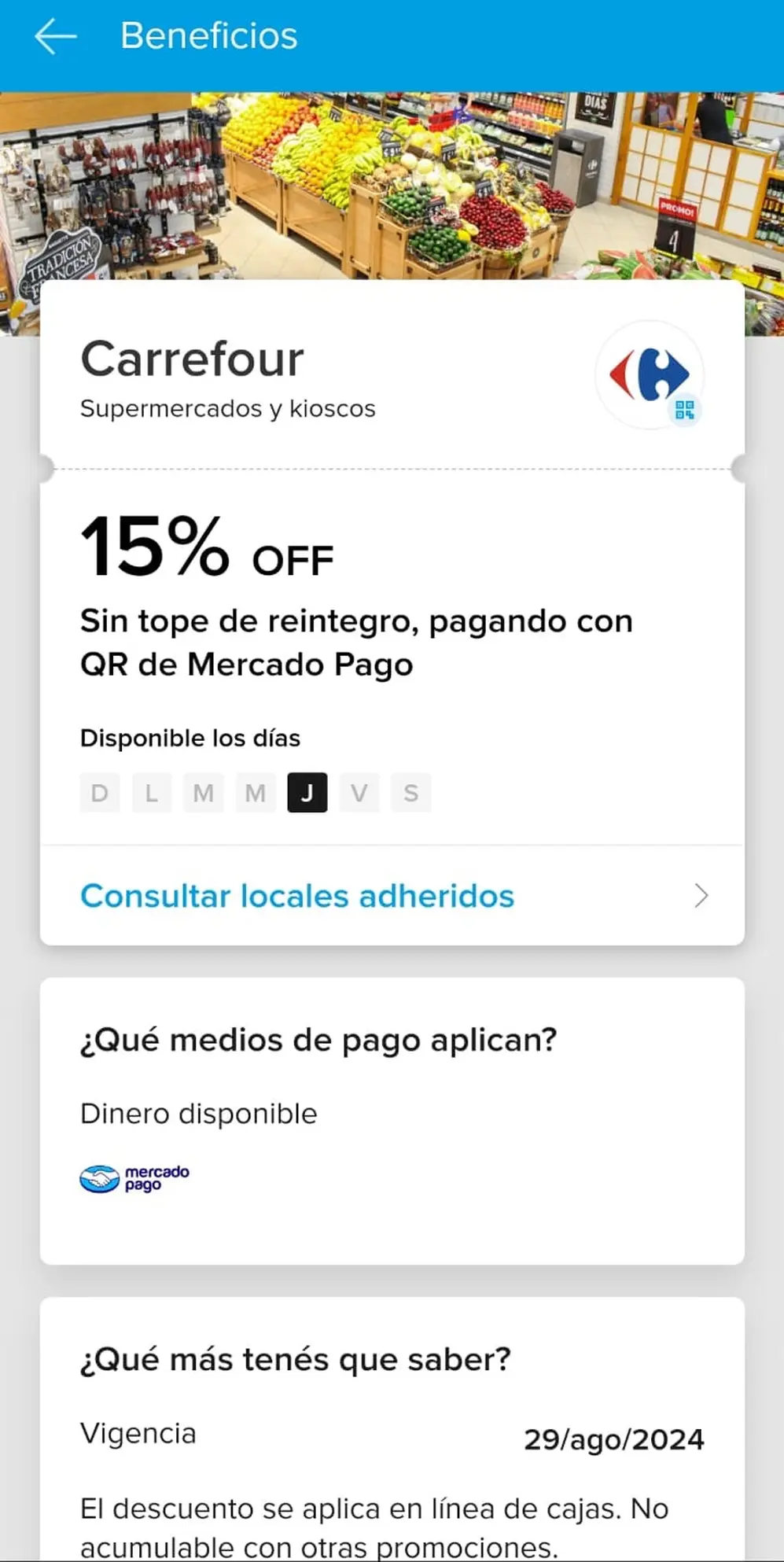 Clave para el bolsillo: Carrefour ofrece 15% de descuento sin tope con Mercado Pago