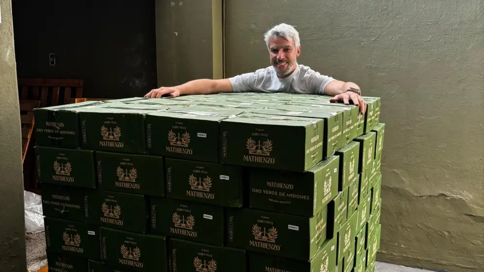 Mathienzo vende entre 40.000 y 50.000 paquetes anuales de yerba mate en Argentina y el exterior