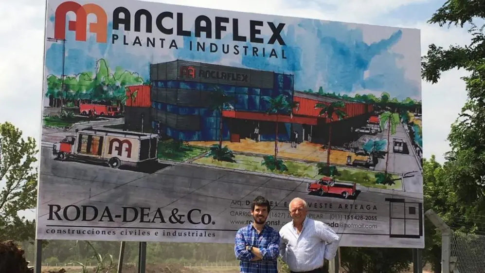 Anclaflex pasó de pequeños galpones en Morón a una planta industrial en General Rodríguez