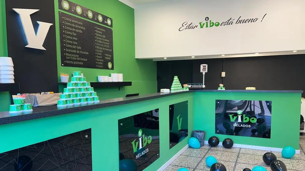 Heladería Vibo Helados por dentro (Gentileza Vibo Helados)