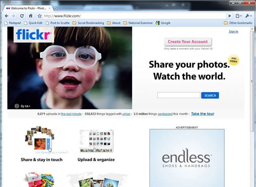 Flickr es un actor tradicional del mercado de fotos en línea.