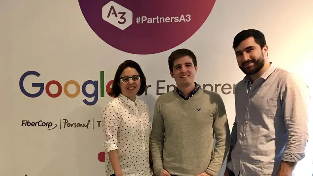 Gonzalo Sisack Novillo, María Nougués y Gastón Dedieu