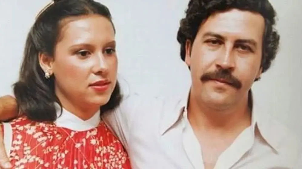 Pablo Escobar y su mujer