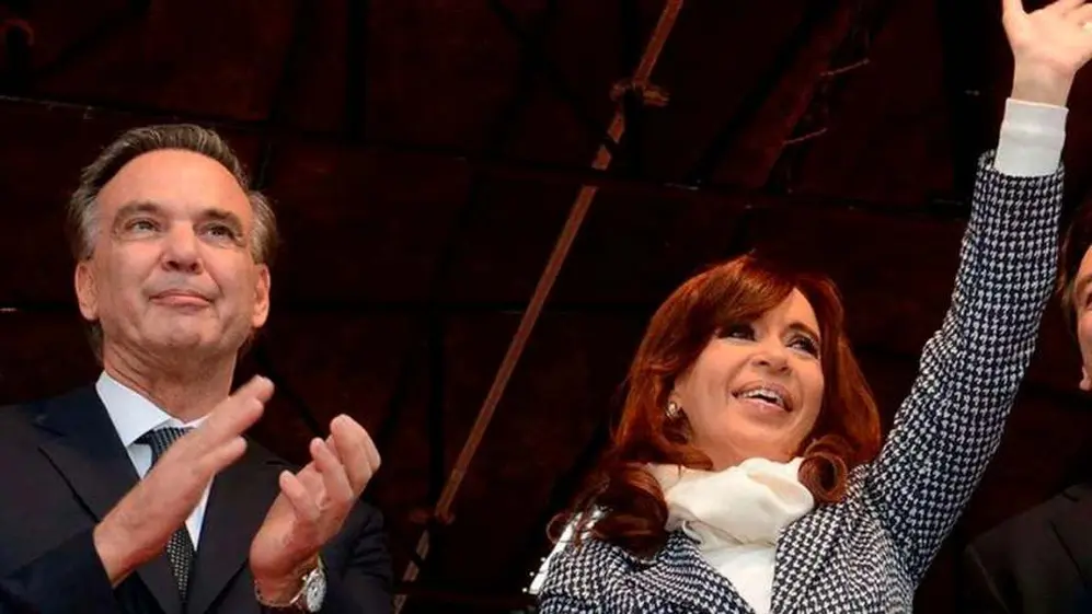Miguel Pichetto junto a Cristina Kirchner en un acto oficial