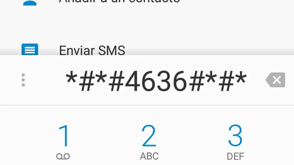 El código *#*#4636#*#* en un móvil Android
