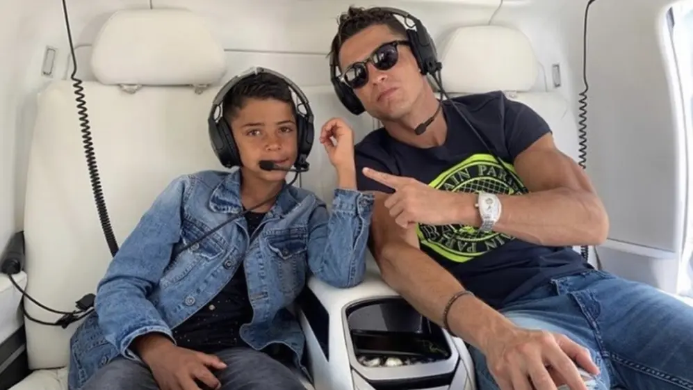 Cristiano y su hijo, Cristiano Jr.