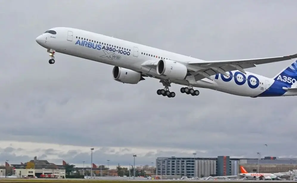 El A350-1000 es el último modelo de larga distancia de Airbus.