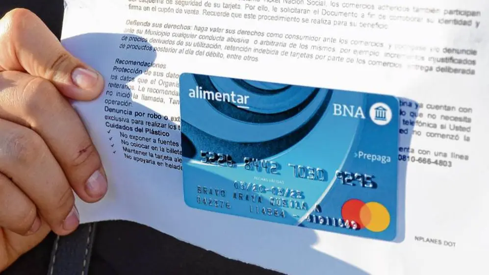 La tarjeta Alimentar se recargará todos los terceros viernes de cada mes