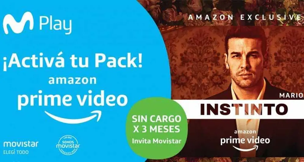 Amazon Prime Video se ve en la Argentina y en la región a través de Movistar