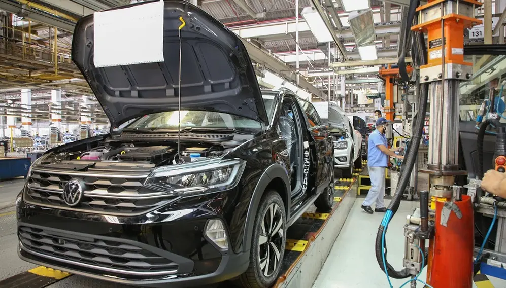 La producción del Volkswagen Nivus es en gran parte digital.