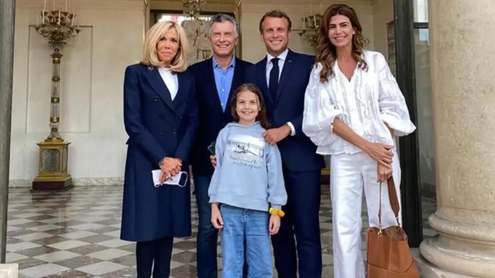 Macri visitó al presidente de Francia.