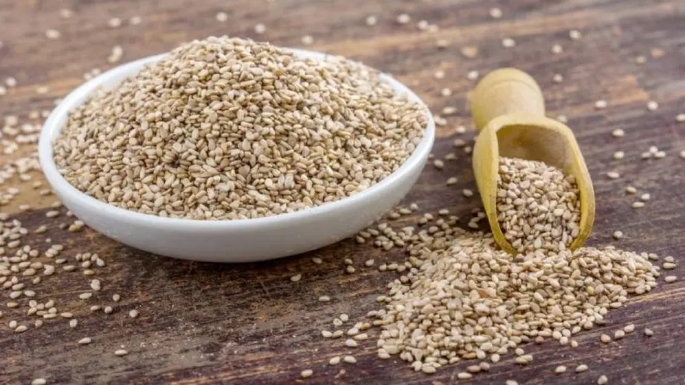 Uno de los alimentos con proteínas a tener en cuenta son las semillas de sésamo