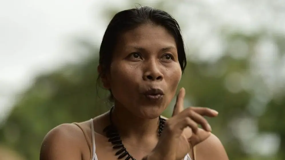 Neonte Nenquino, líder del movimiento indígena del Amazonas