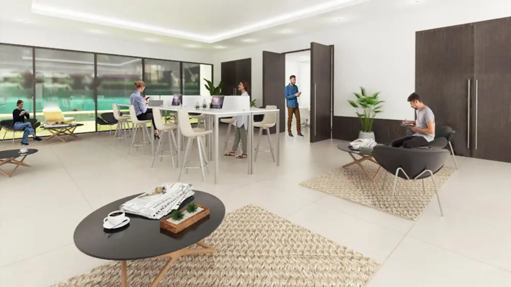 Solanas brinda espacios de coworking y oficinas para profesionales.