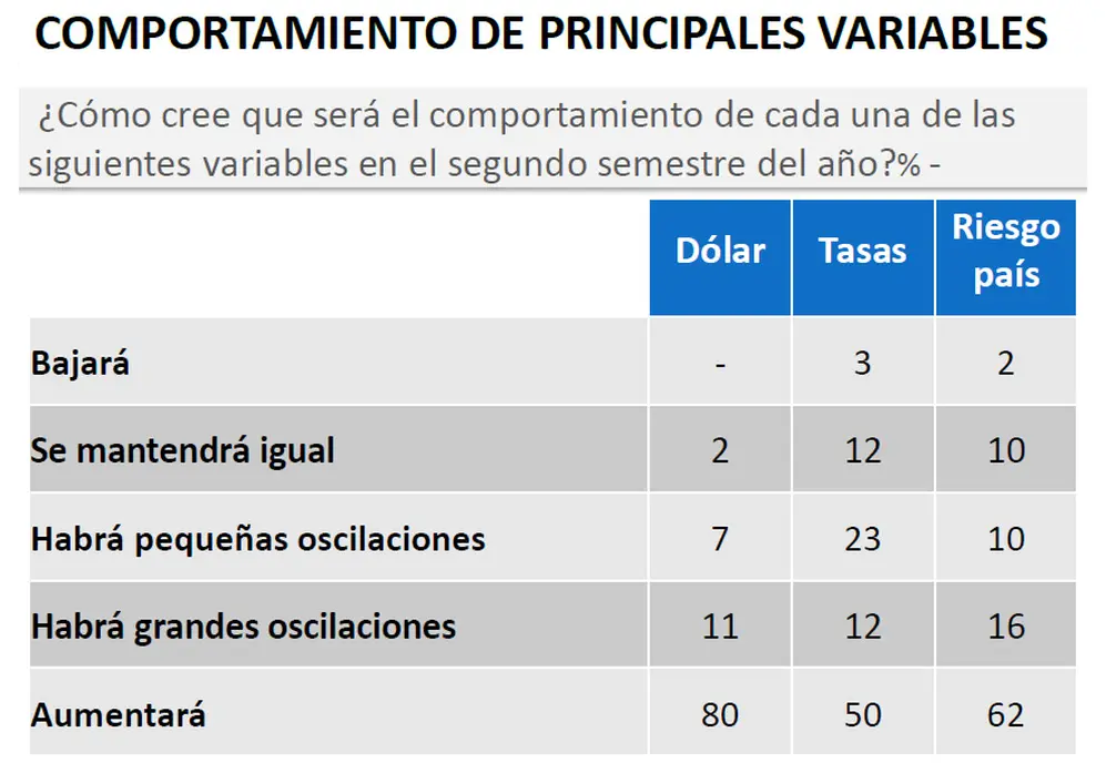 Dólar y riesgo país: empresarios prevén subas.