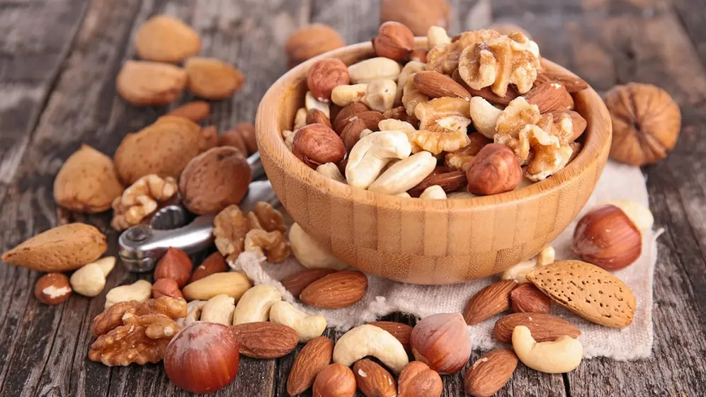 Los frutos secos son una saludable fuente de proteínas