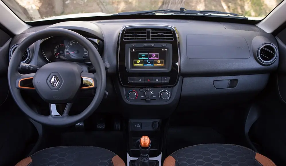 Renault Kwid Outsider por dentro.