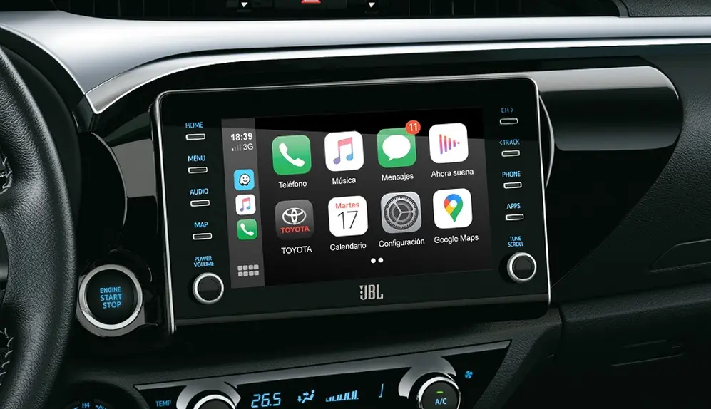 La nueva Hilux 2021 mejora el sistema de audio.
