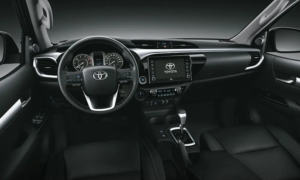 Así es el interior de la nueva Hilux 2021.
