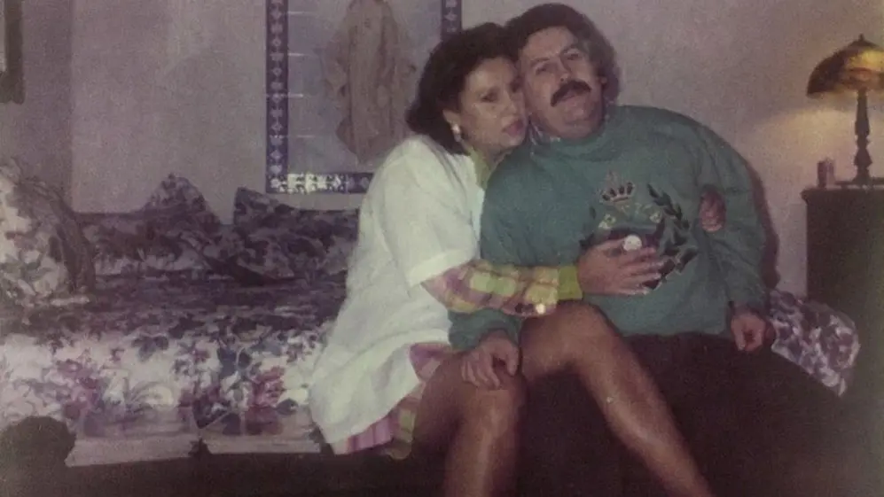 Victoria Henao y Pablo Escobar.