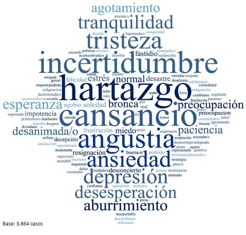 OPSA: emociones que los argentinos utiliazaron en septiembre para describir su estado de ánimo