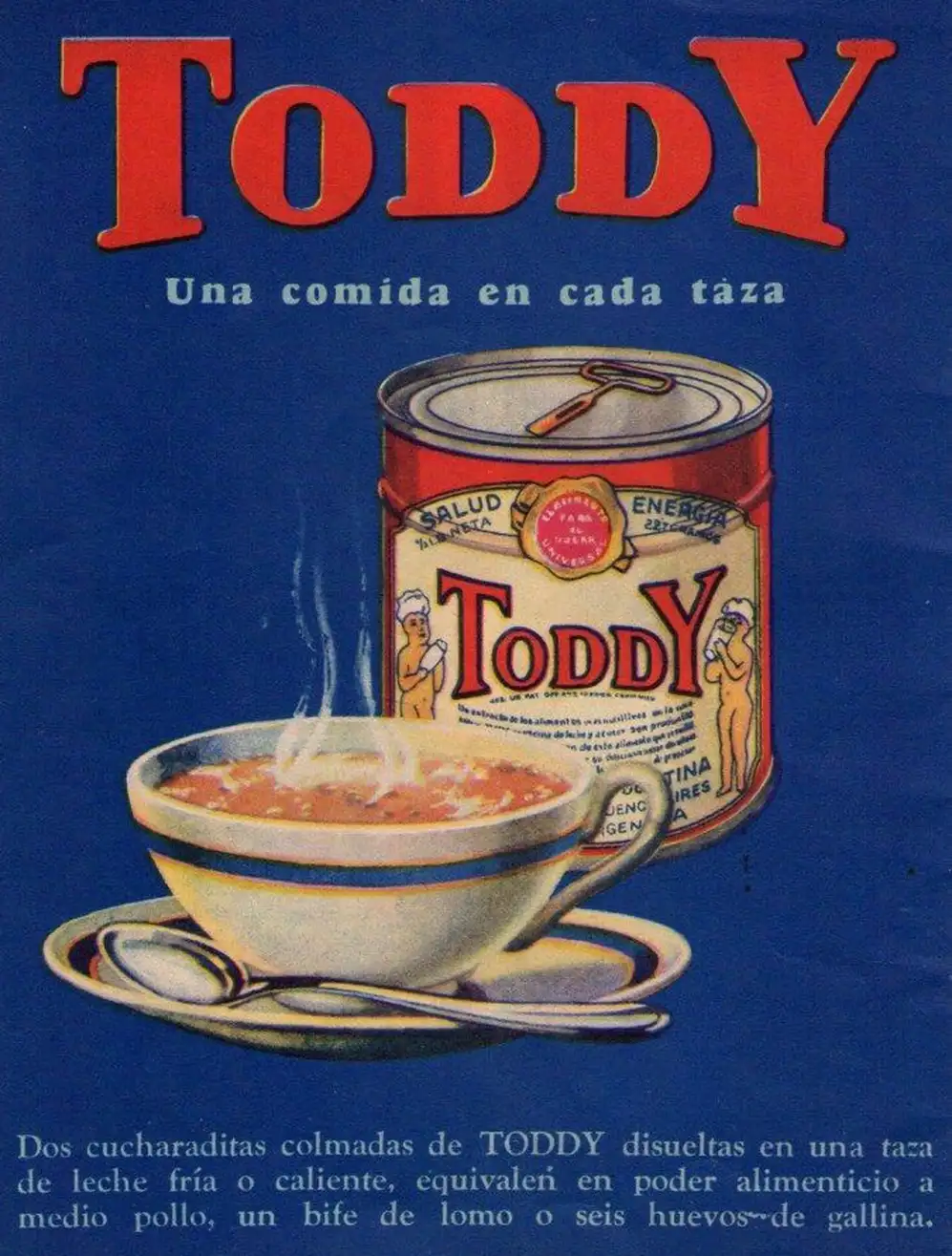 Afiche del cacao en polvo de 1931 en Argentina. 