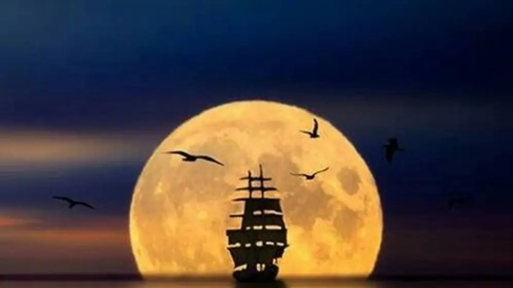 Los barcos, según esta primera leyenda, quedaban a merced de la luna de Valencia