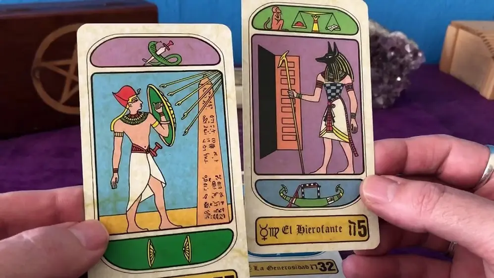 Son varias las cartas que componen el tarot egipcio.