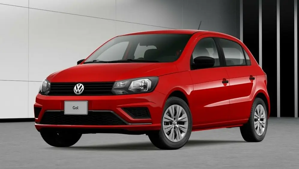 Volkswagen Gol, otro ejemplo de modelo dentro de la escala más baja.