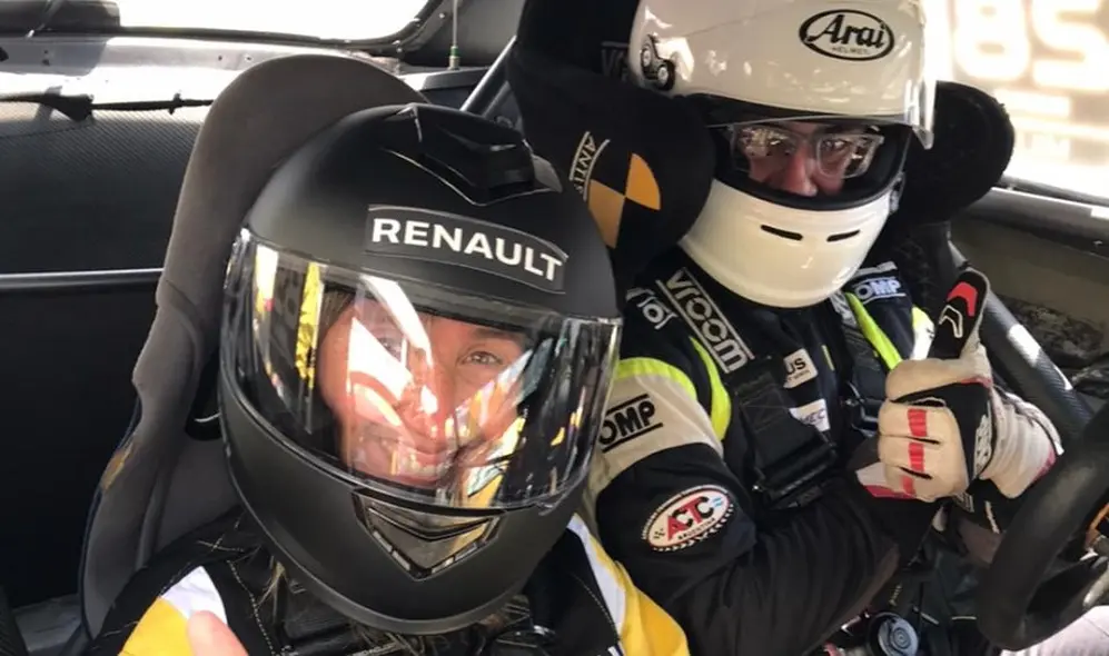 Antes de comenzar la prueba en pista.
