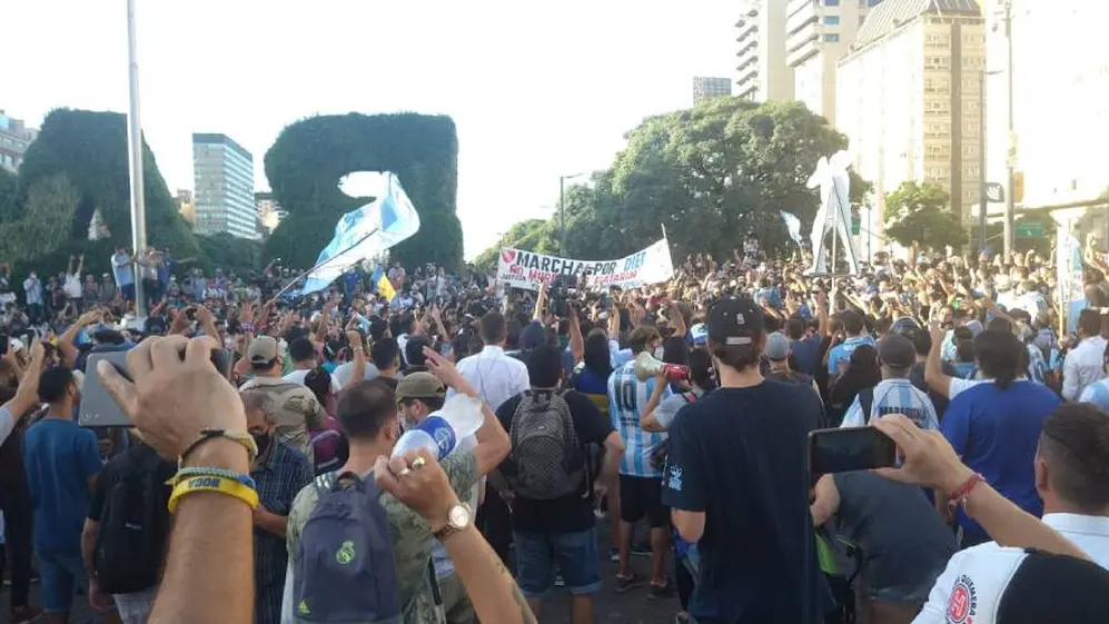 #JusticiaPorDiego es la consigna de la marcha por Diego Maradona