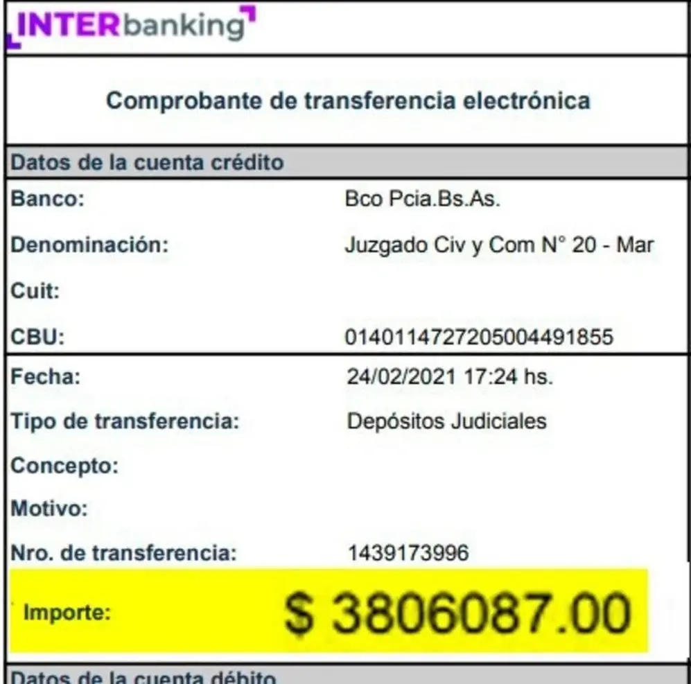 La transferencia que hicieron desde la cuenta de Maradona