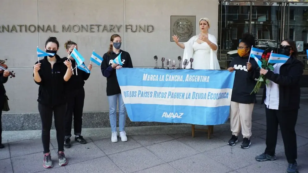 Los activistas pidieron que Argentina 