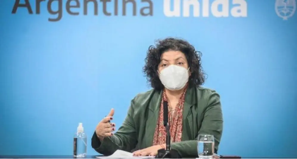 La ministra Carla Vizzotti dio una conferencia de prensa este miércoles por la mañana