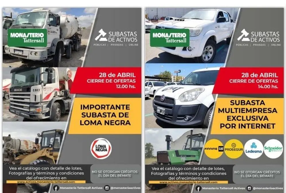 Varias empresas implementaron las subastas online