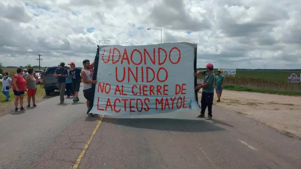 Los vecinos de la fábrica se habían movilizado para apoyar a los directivos de la firma