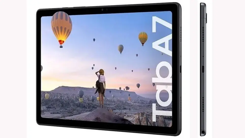 Buen rendimiento y pantalla amplia, en la Galaxy Tab A7.