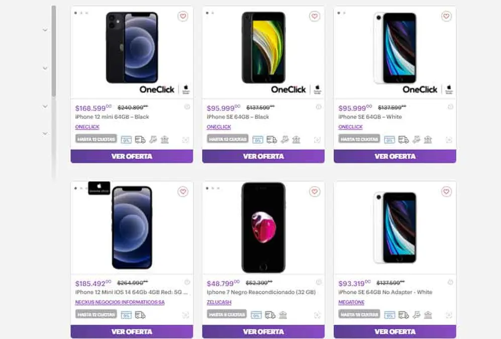 También hay modelos anteriores del iPhone.