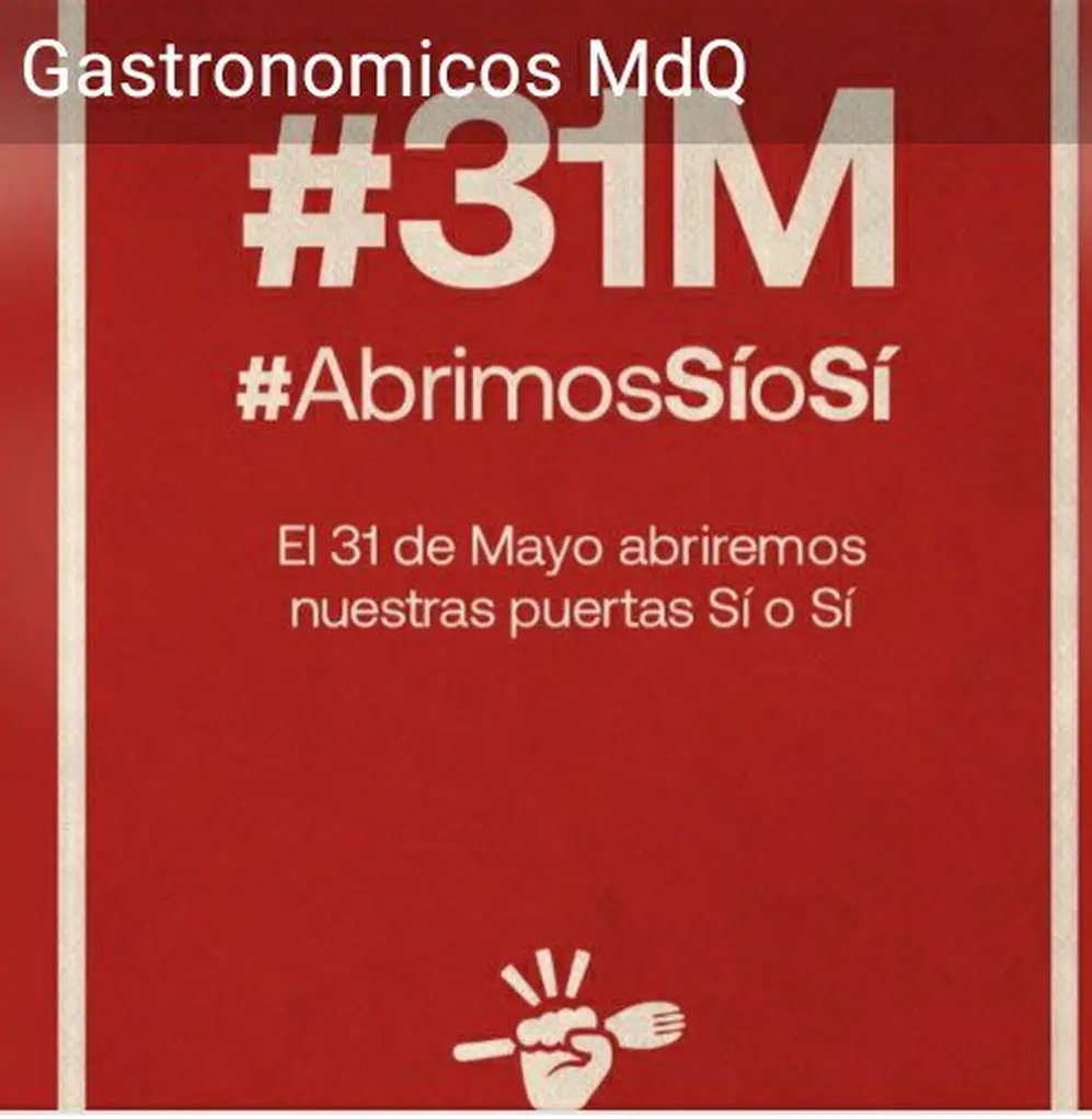 La gastronomía de Mar del Plata expuso su posición en redes sociales.