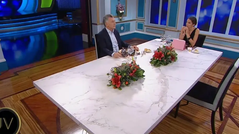 Macri en una entrevista polémica.
