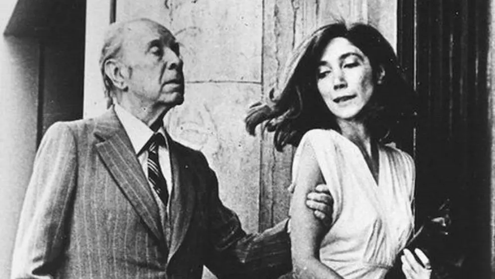 Borges y María Kodama