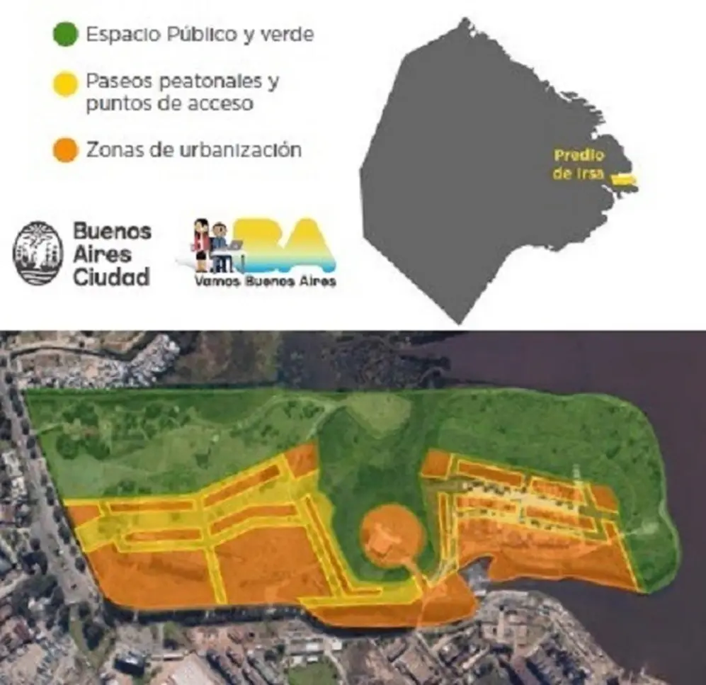 La zona donde se emplazaría el emprendimiento.
