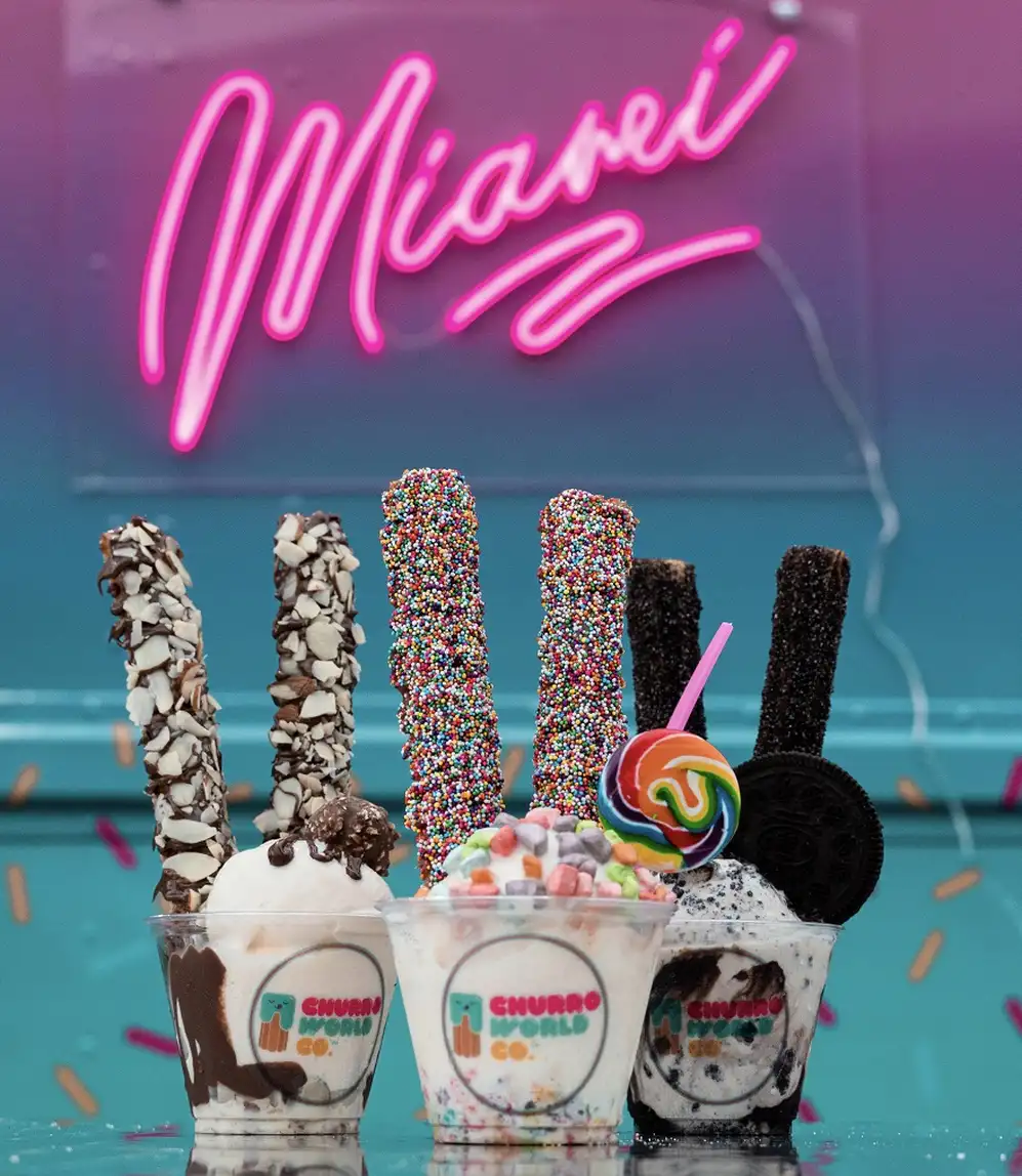 Algunos de los productos de Churro World Co.