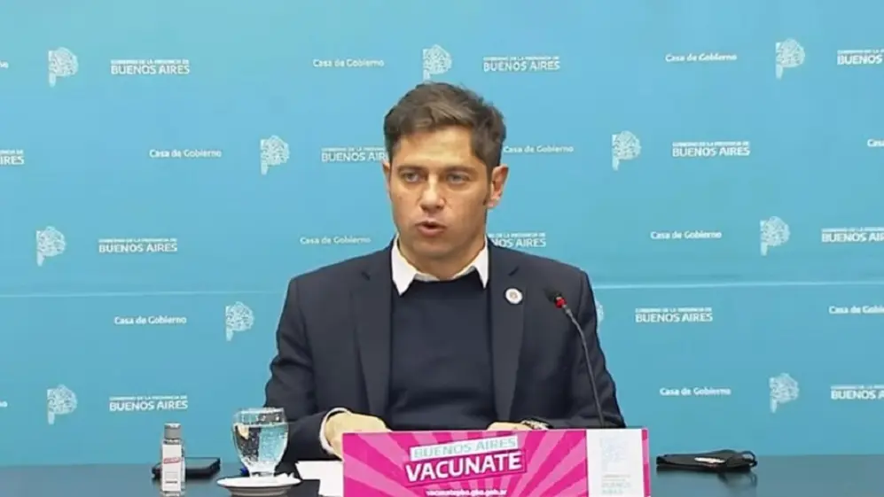 Kicillof anunció el descenso en la cantidad de casos en el AMBA.