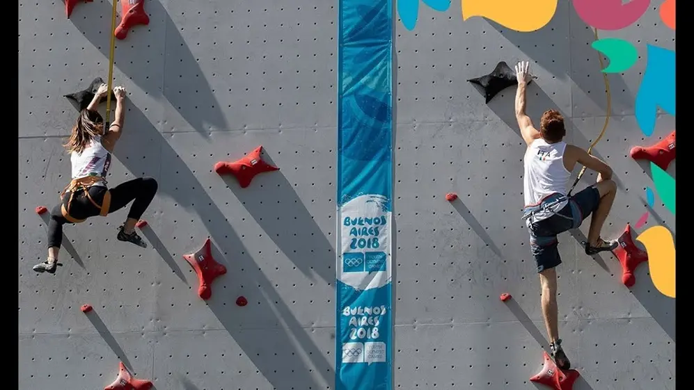 Hay tres disciplinas de escalada deportiva en los JJ.OO.: velocidad, búlder (escalar sin cuerda por paredes) y dificultad