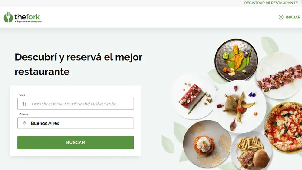 TheFork funcionará solamente hasta el 31 de octubre en Argentina.
