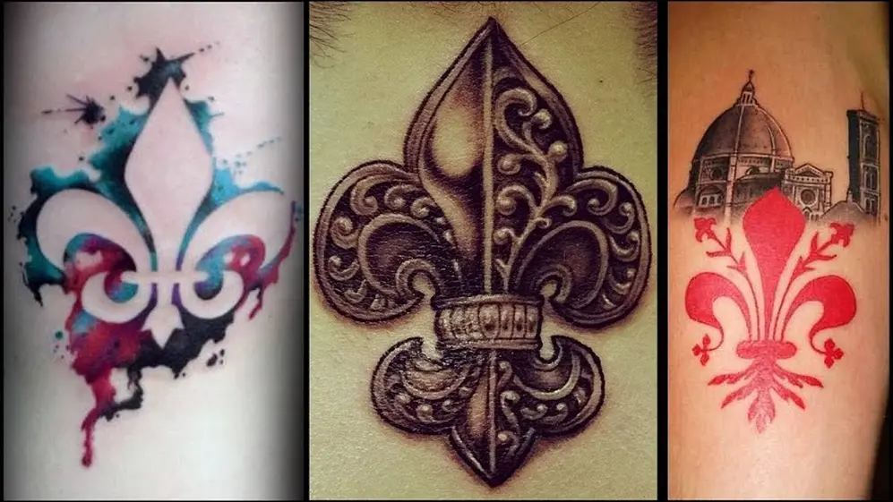 La flor de lis es muy utilizada en los tatuajes.
