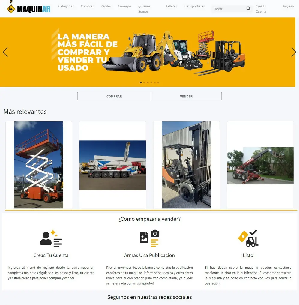 El sitio de MaquinAr