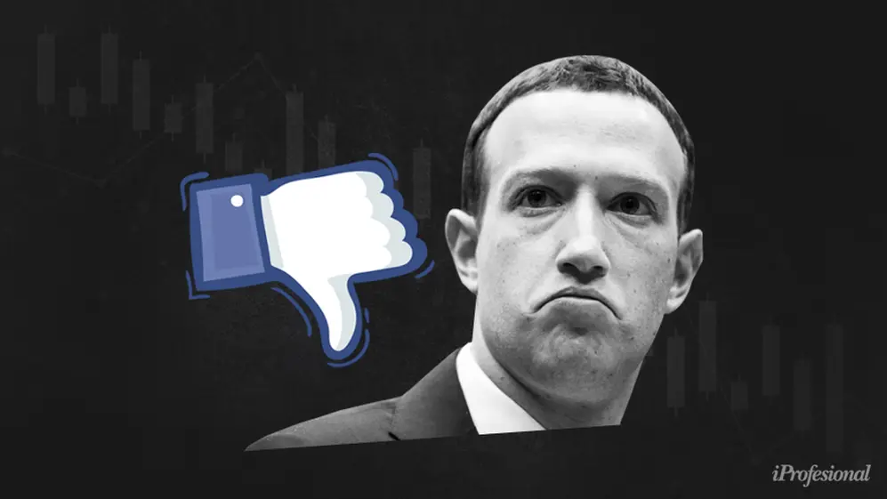 La caída de Facebook es tan severa que podría perder su lugar en la elite de las 10 empresas tecnológicas más valiosas.